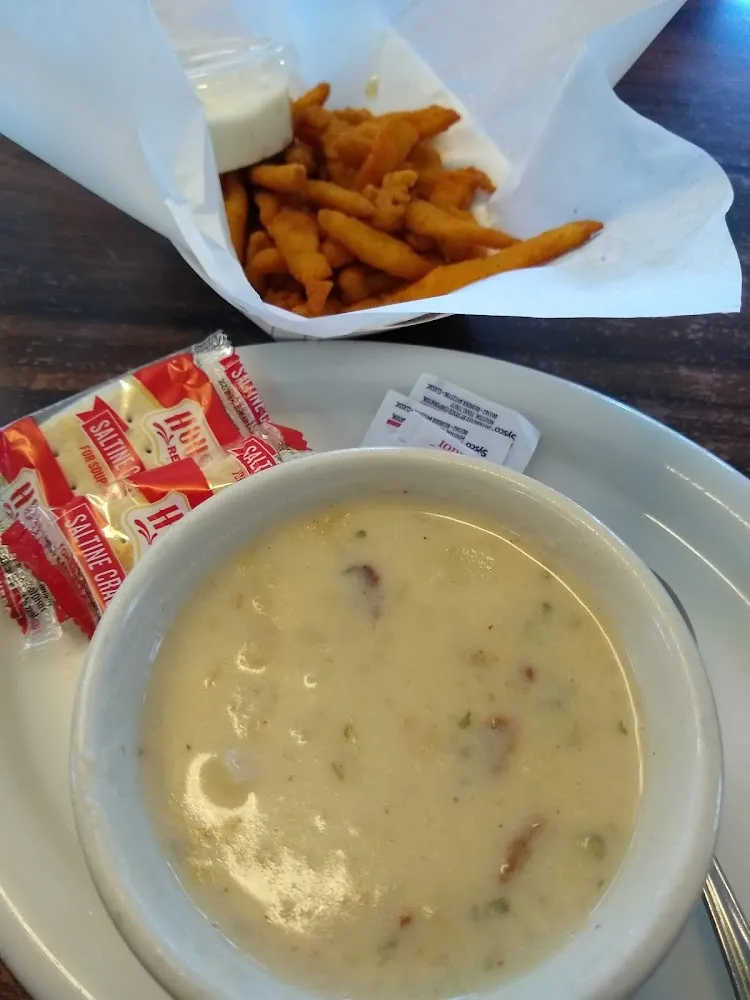 Clam Chowder with Clam Strips